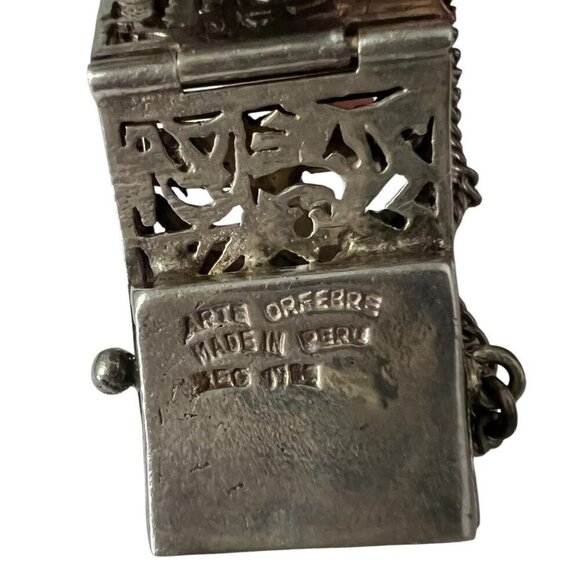 Arte Orfebre Sterling Silver 925 Bracelet MayanAztec Panel Bracelet 46 Grams - Picture 12 of 17